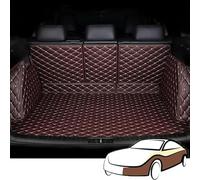 MeKnMoney Voiture Couverture Complète Tapis de Coffre pour Cupra Leon Sportstourer KL I 2020-2024 2025, Cuir Tapis Coffre Voiture Protection Tapis Accessoires,C/Brown