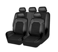 MeKnMoney Voiture Ensembles de Housses Siège pour VW T5 T6 T6.1 California Multivan Transporter T7, 9 Pièces Housses Siege Avant Arrière Coussin Accessoires,E/Black