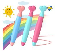 MEKO Lot de 3 stylets pour tablette Amazon Fire Kids - En caoutchouc - Pour enfants - Compatible avec tous les téléphones portables et tablettes tels que iPhone, iPad, Fire HD Kids Tablet, Switch,