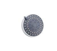 MEKOTRIN Pommeau de Douche 4 Pouces, 5 Modes, Haute Pression, Rotation à 360 Degrés, Buse en Silicone Autonettoyante (SILVER)