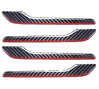 MekUk Couvercle de Poignée de Porte de Voiture pour Tesla Model 3 Model Y 2019-2022, Housse de Poignée de Porte Extérieure Autocollants Extérieurs Accessoires,B Red