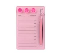 Mekupeu Kit de palette d'extension de cils en acrylique, support magnétique pour greffage de faux cils, support de pince à épiler magnétique - Organiseur de rangement durable pour extensions de cils