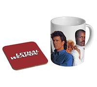 Mel Gibson Lethal Weapon Tasse à café en céramique + dessous-de-verre