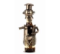 Mel-O-Design Support de Bouteille de Bouteille de bière Moderne Stand Grill maître métal à Hauteur de l’Argent 28 cm