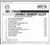 MEL TORME SWINGS SHUBERT ALLEY [CD]