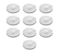 melairo 10 Pièces en Plastique Art Décoration D'Ongle Mallette de Rangement Rotatif Roue Vide Strass Perles Tranches Clair