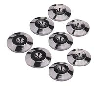 melairo 8 PCS MéTal Antichoc Pied Pointes Pads Supports Tapis pour Haut-Parleurs Lecteurs CD Platine Amplificateur Enregistreur Pieds Pad
