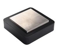melairo Bloc D'Établi de 3 Pouces, Outil de Bijoutier à Enclume Plate, Bloc en Caoutchouc Robuste de 4 Pouces - Bloc D'Établi Solide Résistant Aux Rayures et Traité Thermiquement