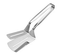 melairo Clip de Pelle Double Face en Acier Inoxydable, Pince de Cuisine pour Spatule en Acier Inoxydable, Pince de Gril, Pince de Spatule Rabattable