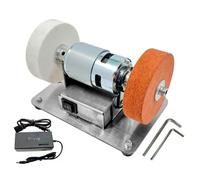melairo Prise UE, 100 W Double Meuleuse Moteur de Meuleuse Mini Polissage Grossier et Fin Meule Électrique Pierre de Meulage