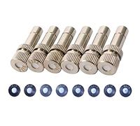 Melairy 10PCS Buse de Système de Brumisation, Buse de Pulvérisation de Bruine pour Le système de Refroidissement extérieur, Anti-Gouttes Atomiseur Buse, Connexion 6mm (Size : 0.1MM)