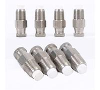 Melairy 5PCS Buse Brumisateur en Acier INOX, 1/8" NPT Haute Pression Brouillard Buses, Buse de Pulvérisation de Bruine Buses de Brumisation en Laiton Misting Nozzles for Cooling System(Size:0.3mm)