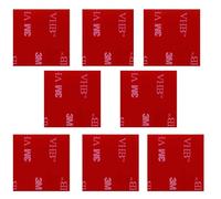 Melairy Lot de 8 rubans adhésifs double face puissants - Multi-usages - Pour crochet de suspension - Ruban nano double face - Pour crochet à serviette - Décoration de bureau à domicile