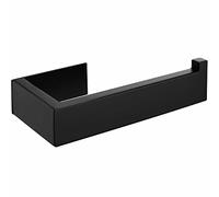 Melairy Porte Papier Toilette Auto adhésif de sans Forage Support de Papier Mural Titulaire de Papier,Porte Rouleau Papier WC en Acier INOX Derouleur Papier WC (Noir)