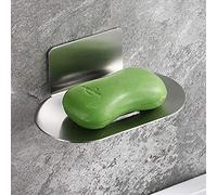 Melairy Porte-Savon en Acier Inoxydable Autocollant Finition chromée sans perçage (Brossé)