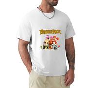 Melanated Fraggle Rock Group Casual Round Neck T Shirt White 3XL
