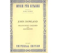 "Melancholy Galliard and Allemande" by John Dowland, transcribed from the Lute Tabulatur and arranged for Guitar by Karl Scheit