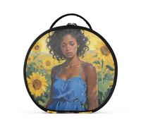 Melancholy Trousse de maquillage pour peinture à l'huile avec compartiments et poignée Fermeture éclair pour sac à main avec séparateurs réglables 27,9 cm