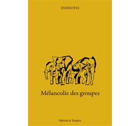 Mélancolie des groupes - Endnotes - La Tempete Editions - broché - Essai