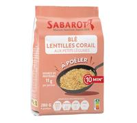 Mélange à poêler "Blé & Lentilles corail aux petits légumes" - Sachet 280g - Sabarot