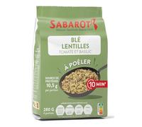 Mélange à poêler "Blé, Lentilles, Tomate et Basilic" - Sachet 280g - Sabarot