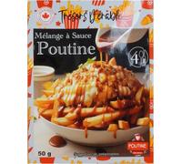 Mélange à Sauce Poutine par 10 unités "Les Trésors d'Érable" - Déshydraté sachet de 50g - Parfait pour 40 Personnes- Recette authentique du Québec