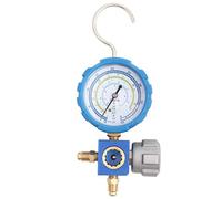 Mélange de climatisation professionnel Set outil de réfrigération à haute pression à basse pression avec verre à vue pour R22 R410A R134A R407C Systèmes HVAC Couleur bleue 68 mm
