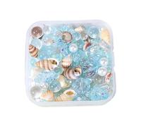 Mélange De Coquillages D'étoiles De Mer Scintillants Multicolores Embellissement De Bouteille Artisanale En Résine Pour Remplissage De Vase Centre De Table Matériaux Artisanaux En Plastique Sûrs