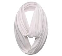 Mélange De Coton Jersey Uni Écharpe Tube - Blanc cassé