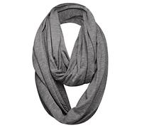 Mélange De Coton Jersey Uni Écharpe Tube - Gris