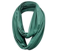 Mélange De Coton Jersey Uni Écharpe Tube - Vert Foncé