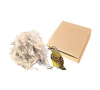 Mélange de coton naturel avec corde de chanvre pour perruches, inséparables, calopsittes, canaris et petits animaux de compagnie, mélange de fibres 20 g, 40 g, 80 g (40 g)