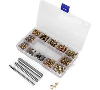 Mélange de couleurs de rivets Set de perles de strass Accessoires de vêtements faits main DIY Boxed Boxed