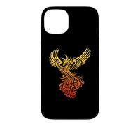 Mélange de Couleurs Jaune et Orange Phoenix Artistique Coque pour iPhone 13