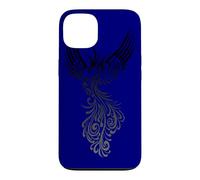 Mélange de Couleurs Noir et Gris Phoenix Artistique Coque pour iPhone 13