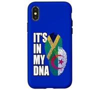 Mélange de Drapeau jamaïcain et algérien Coque pour iPhone X/XS