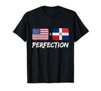 Mélange de Drapeaux américains et dominicains T-Shirt