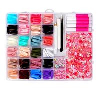 Mélange De Formes D'ongles Breloques Faux Conseils Dessin Animé Fournitures Manucure Décorations Pour Acrylique Faux Conseils Breloques D'art En Forme Mélange Perles Dessin