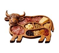 Mélange de fromages - Plateau pour viande et fromage de 29,7 x 20,5 cm, charmante solution de table | Table de cuisine avec plusieurs compartiments résistant à la chaleur pour parents, mariage