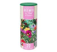 Mélange de graines de fleurs pour jardin - 20 variétés - Tube shaker prêt à semer - Prairie fleurie jusqu’à 15 m² - Fleurs colorées pour extérieur