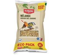 Mélange de Graines pour Oiseaux du Ciel et Sauvages - 4 kg - Nourriture Extérieur pour Rouge-Gorge,Pinson,Mésange - Sac de Graines