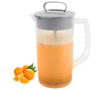 Mélange de jugs de jus de pichet - Pichet de thé transparent, récipient de boisson à grande capacité | Puche de boisson de 2000 ml avec poignée de poignée confortable, buse large facile à verser une b