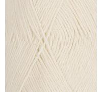 Mélange de laine d'alpaga et d'alpaga - Drops Nord - 2 ou fine - 4 plis - 457 m par pelote 01 Blanc cassé.