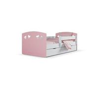 Mélange de lit de poudre julia sans tiroir, matelas 140/80