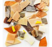 Mélange de mosaïque de verre de cristal, 100g Mica Mosaic Tiles Irregular DIY Craft Multicolor Glass Materials Home Decoration(Color-06)