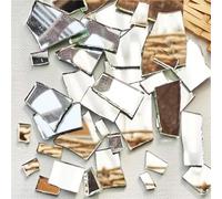 Mélange de mosaïque de verre de cristal, 100g Mica Mosaic Tiles Irregular DIY Craft Multicolor Glass Materials Home Decoration(Color-15)