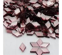 Mélange de mosaïque de verre de cristal, 200g Diamond Shape Glass Mosaic Tiles Multicolor(Color-22)