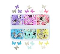 Mélange de paillettes pour décoration d ' ongles, flocons scintillants pour Nail Art à faire soi-même