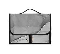Mélange de peintures acryliques, texture marbre gris, art moderne, 1 trousse de toilette à suspendre, organisateur de maquillage, étui de rangement portable pour cosmétiques de voyage avec crochet