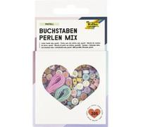 Mélange de perles avec caractères d'imprimerie PASTEL